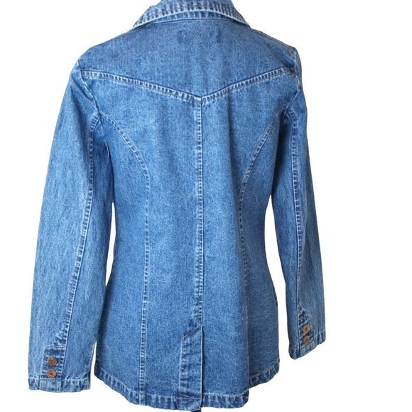 Caribbean Joe‎ Denim Jacket Blue Size Small - Picture 5 of 12